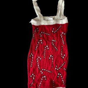 Planet Gold Juniors Candy Cane Sleeveless Red